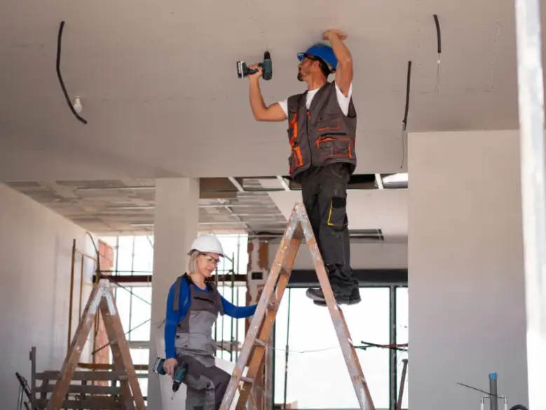Ceiling Partition Worker