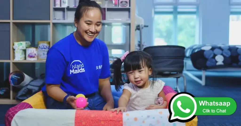 Domestic helper with child care