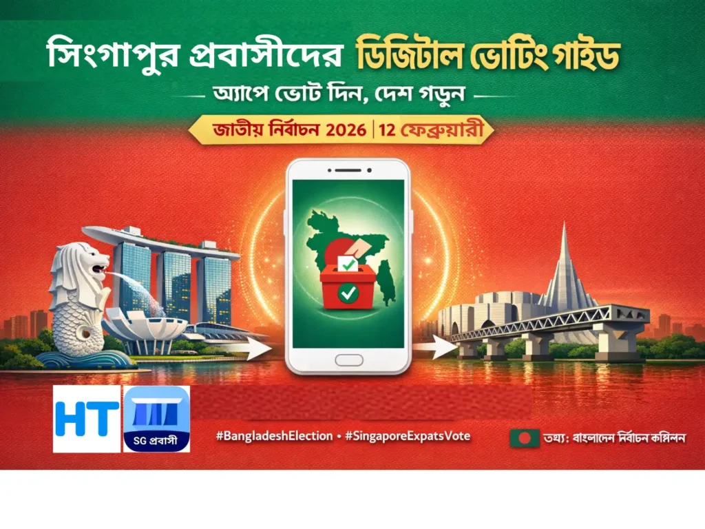 সিংগাপুর প্রবাসী বাংলাদেশী ভোট